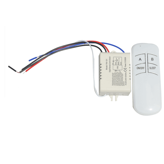 2X Wireless on/OFF 1 Way 220V Lamp Remote Control Switch Receiver Transmitter Controller Lamp Home Replacements Parts,2 x 1 Way Remote Control Switch 2 x Remote Control(12V 23A battery not included)