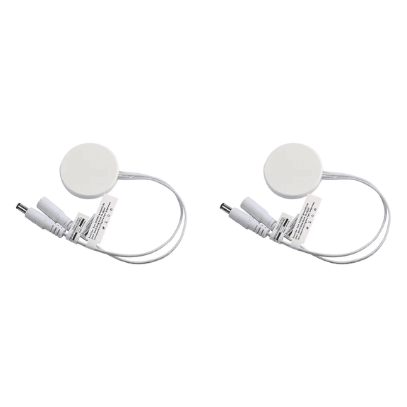 2X Wood Panel LED Touch Sensor Dimmer Switch Hidden Switch Touch Switch for LED Strip White,2 x Touch sensor lighting switch,White