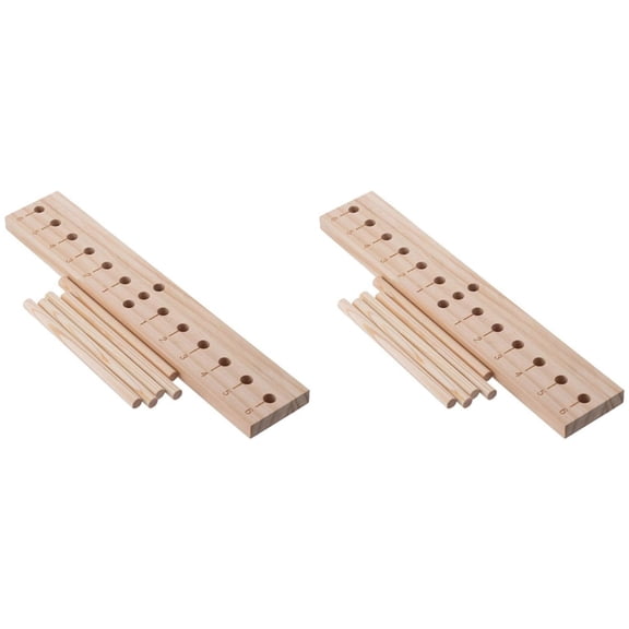 2X Wooden Bow Maker Kit Extended Wreath Ribbon Bow Maker Tool for Making Beautiful Ribbon Bows