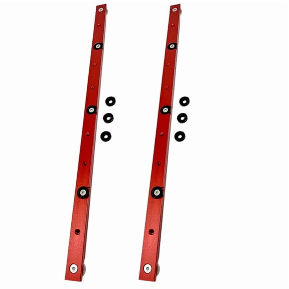 2X Woodworking -Track Slider Limitable Miter Bar Rail Slider Table Saw Gauge Rod Woodworking -Track Slider Red,2 x Woodworking T-track Slider,Red