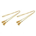 thumbnail image 1 of 2X Woven Tassel Belt Knot Decorated Waist Chain Waist Rope Gold, 1 of 8