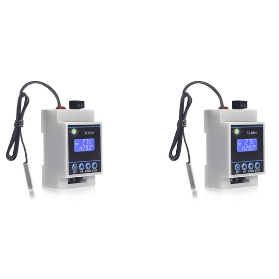 2X XY-DT01 Digital Temperature Controller -40-110°C Digital Micro-Digital Thermostat with LCD Display And Sensor