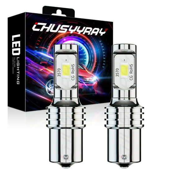 2X Xenon White P21W 1156 LED Reverse Backup Light Bulbs Fit for 2008-2009 Pontiac G8