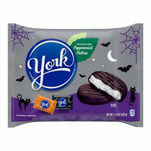 2X - YORK Dark Chocolate Peppermint Patties Halloween Candy Bag