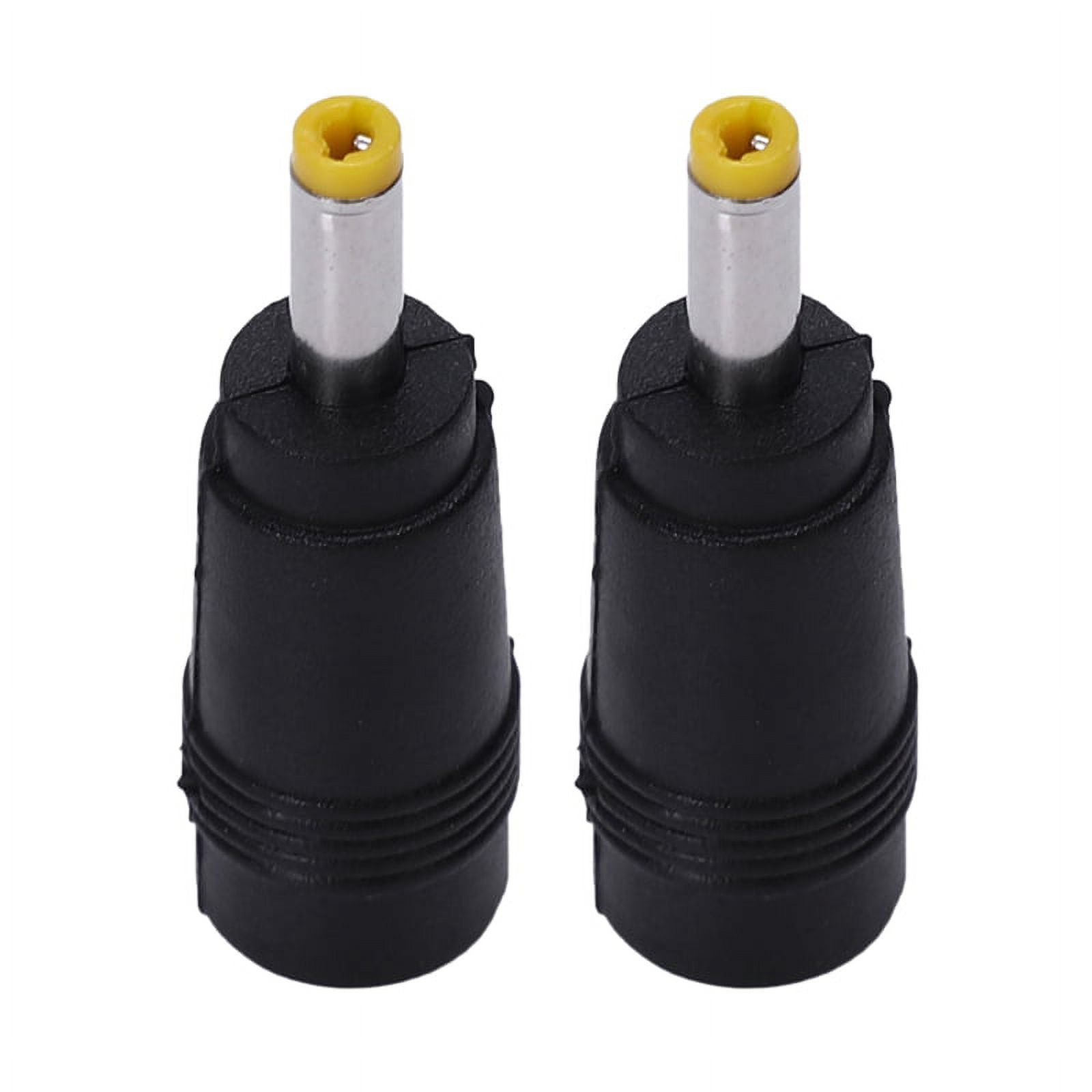 2X Yellow Tip 4.0X1.7 mm Male Plug to 5.5X2.1mm Female Jack DC Power
