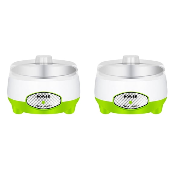 2X Yogurt Maker Compact Greek Yogurt Maker Machine DIY Homemade Yogurt Maker for Home Organic Yogurt US PLUG