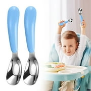 2X Yuanbao Spoon Clearance! Yuanbao Spoon  1/2Pc  316L Stainless Learning To Eat Independently Spoon Feeding Special ChildrenS Tableware for Home Use