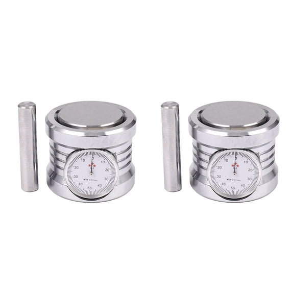 2X Z Zero Setter with A Table Zero Setting Gauge for CNC Machine 50 +/- 0.005mm Z Tool Length Setter,2 x Mechanical Z Zero Pre-setter Tool,silver