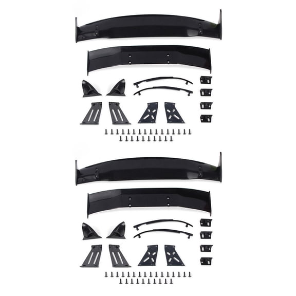 2X for 1/10 RC Racing Drift Car Rear Wings Road Body Spoiler Wing Universal Parts Accessories