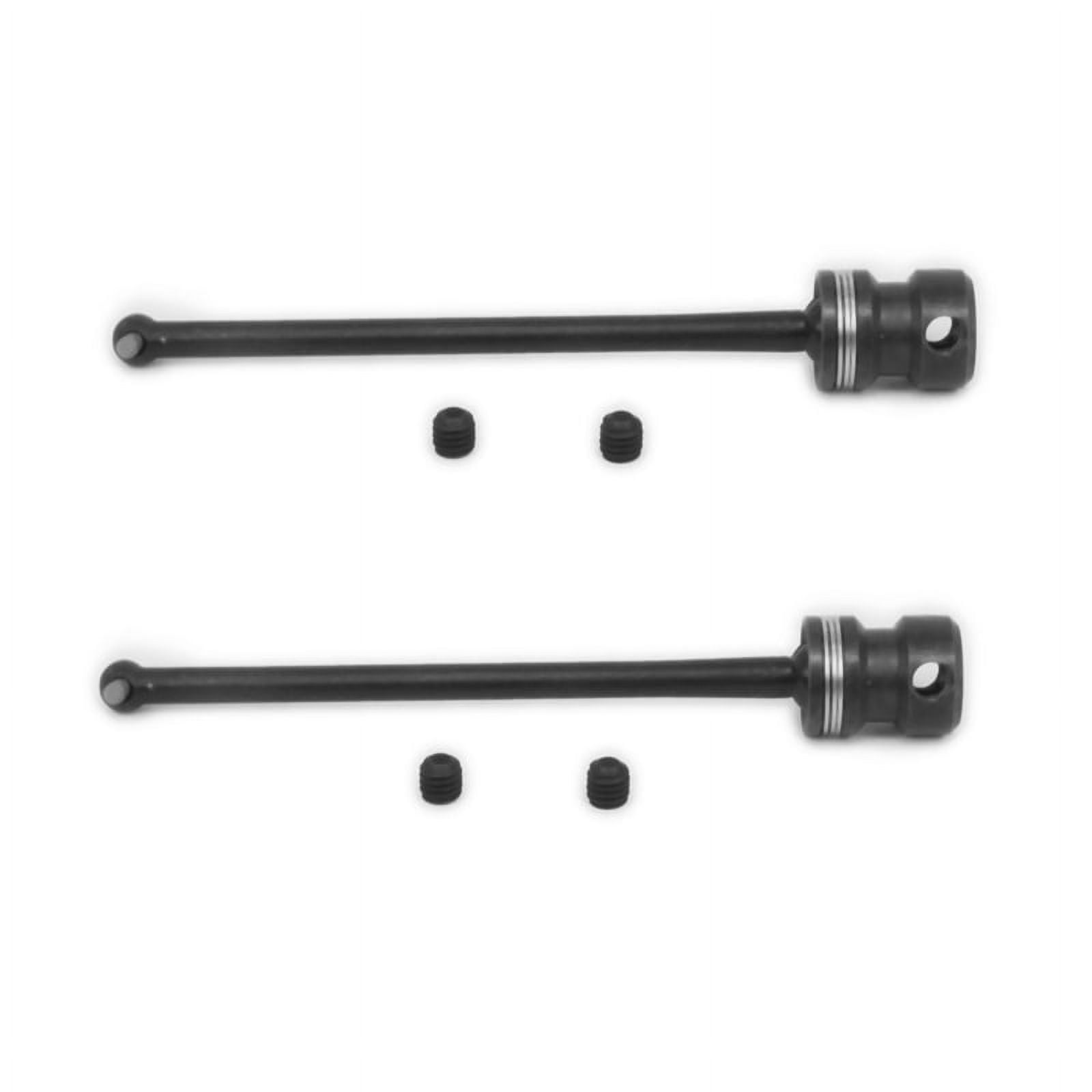 Lot de 2 arbres de transmission universels avant en métal pour WLtoys 1/12 12423 - Accessoire de voiture télécommandée (Black0090BL