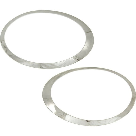 2X for 2007-2015 R55 R56 R57 R58 R59 ABS Chrome Silver Headlight Trim Ring 51137149905