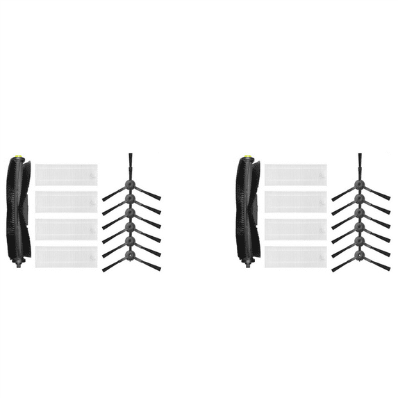 2X for 360 Robot Vacuum Cleaner S10 X100 Max Replacement Spare Parts Accessories Main Brush Side Hepa Filter