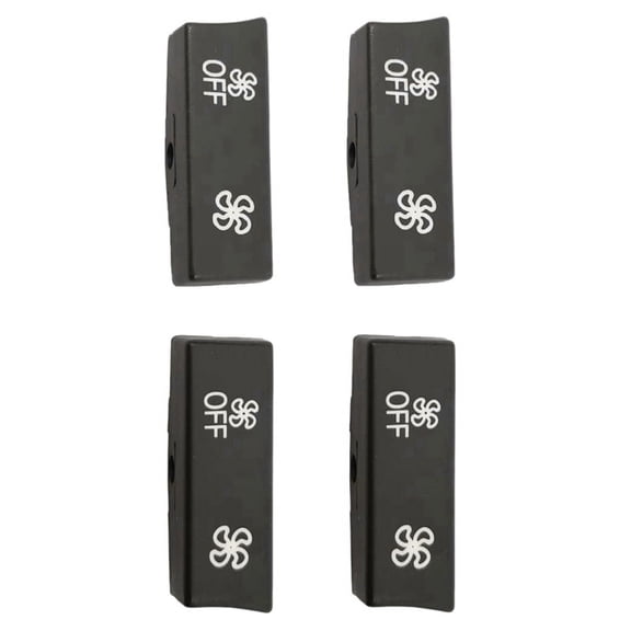 2X for- A/C Climate Control Panel Fan Speed Button ,for F01 F04 F06 F07 F13 X5 F15/M F85 X6 F16/M F86 5 6 7 Series,4 * Fan Speed button Covers,black