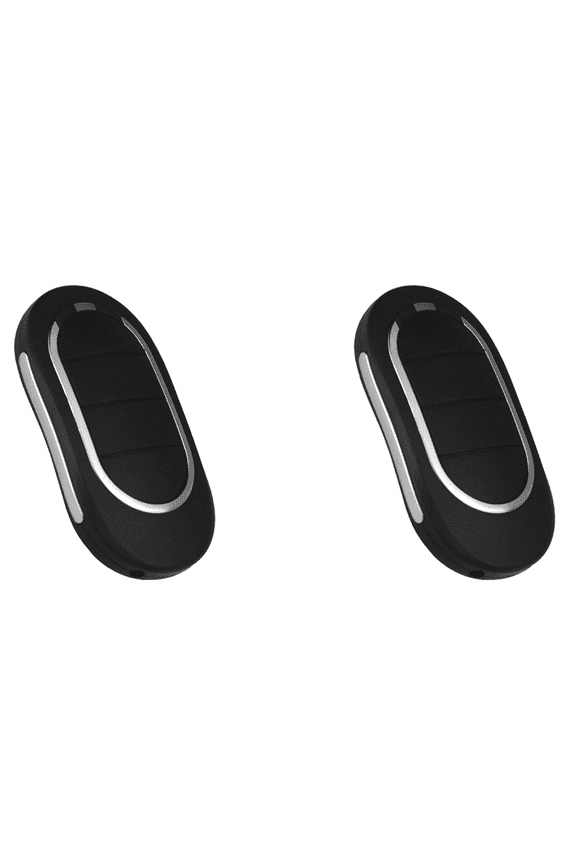2X for Alutech AT-4n Remote Control 433MHz 4 Buttons Garage Door Learning Code Barriers Automation Keychain,2 x Remote Control,Black