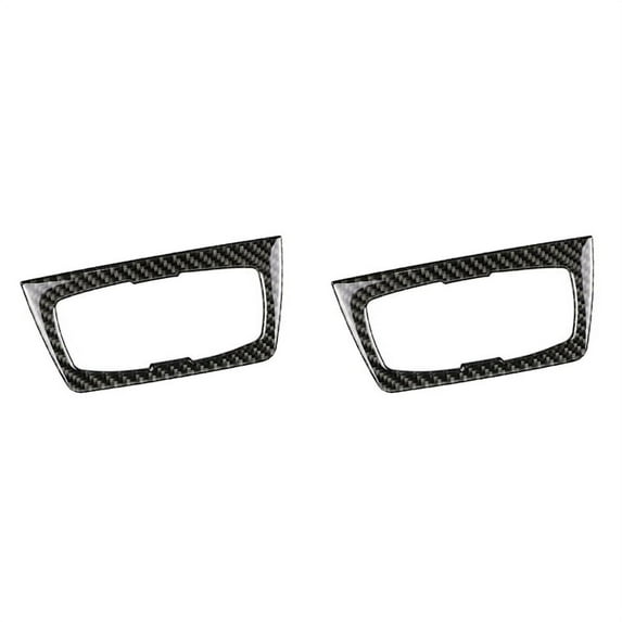 2X for - F30 F31 F32 F33 F34 3Series 328I 325I 2012-2020 Auto Headlight Switch Frame Interior Cover Trim Carbon Fiber