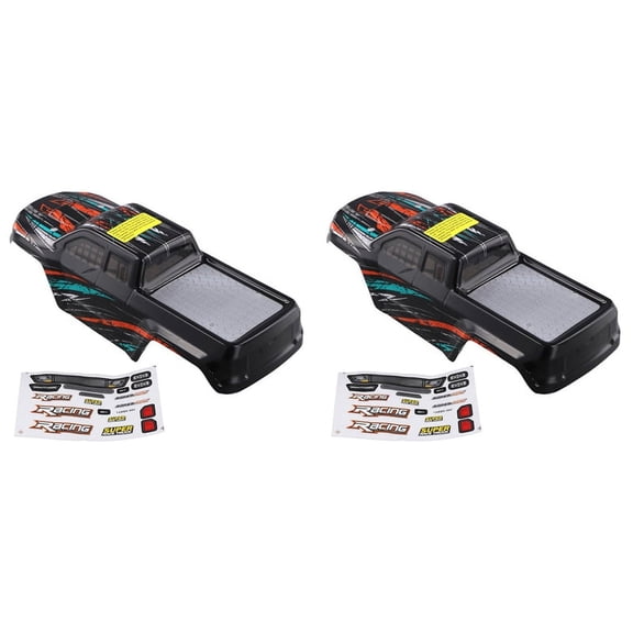 2X for HBX 16889 16889A 16890 16890A SG1601 SG1602 RC Car Body Shell and Sticker B004-INV 1/16 RC Car Parts A