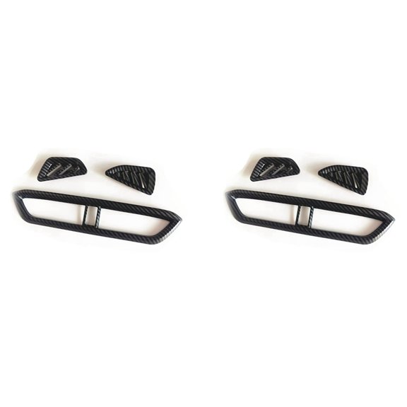 2X for MG 5 MG5 20-21 Car Central Control Dashboard Air Outlet Vent Cover Trim Decoration Frame Carbon ABS Accessories