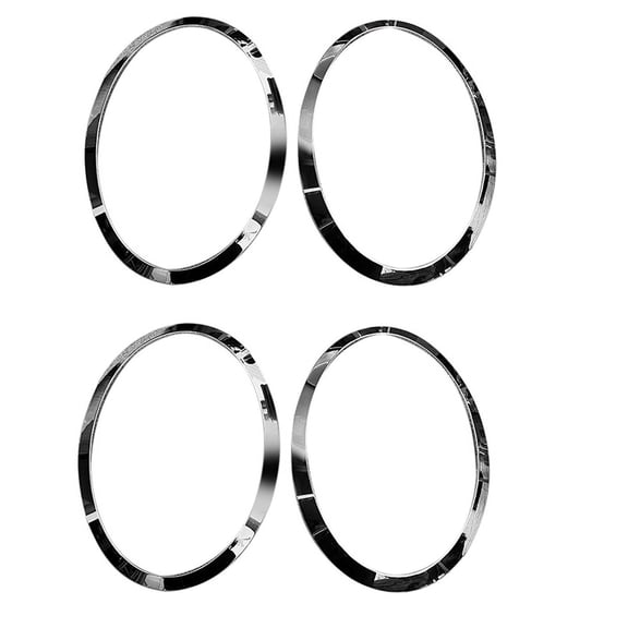 2X for MINI F55 F57 03-18 Chrome Left Right Front Headlights Frame Headlight Eyebrow Ring Cover Trim Replacement