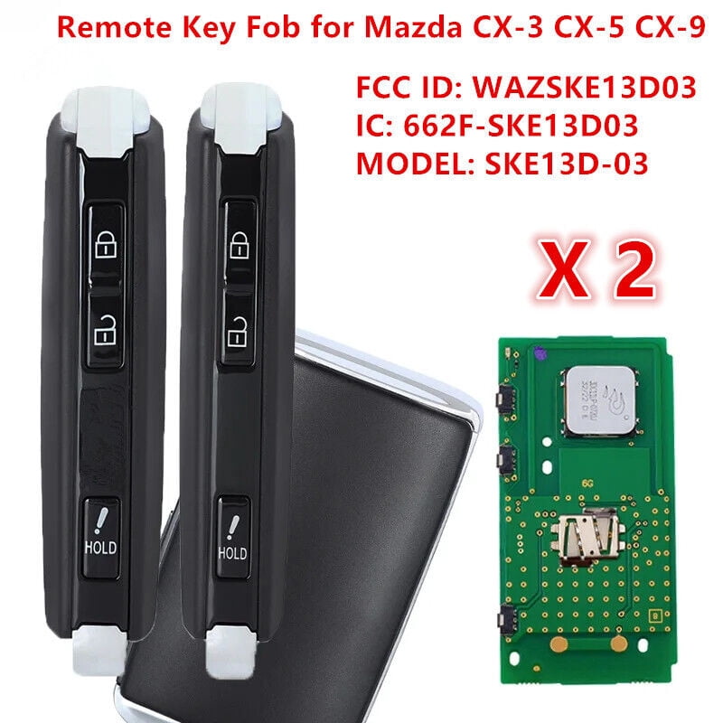 Keylessbest Replacement Key Fob For 2019-2023 Mazda MX-5 Miata RF - 4 Button Remote (WAZSKE13D03)