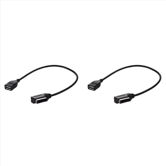2X for Music Interface MMI to USB Cable Data Sync Charging Adapter,2 x AMI to USB Female AUX Cable for VW/AUDI