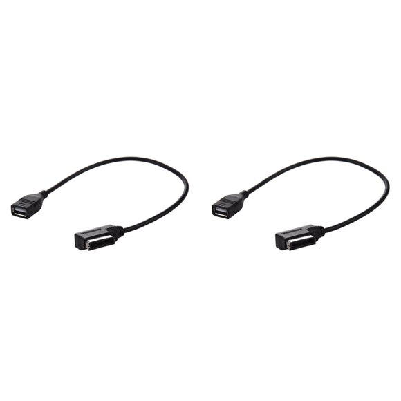 2X for Music Interface MMI to USB Cable Data Sync Charging Adapter