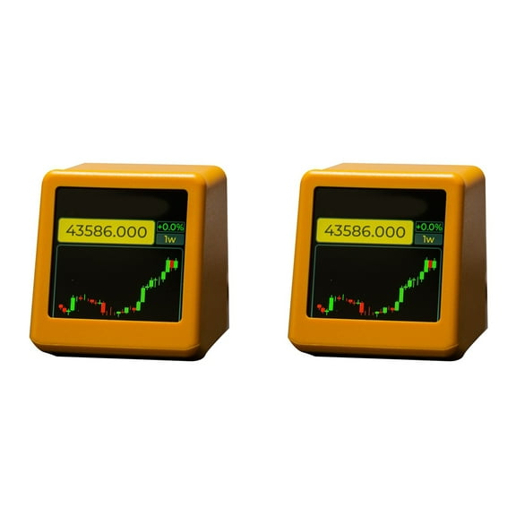 2X for NerdMiner BitCoin Cryptocurrency Display Stocks,Currency Exchange Rate,Price Tracker Ticker Weather Time Clock C