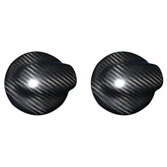 2X for S JCW R56 R57 R58 R59 R60 2007-2013 Dry Carbon Fiber Gas Tank Fuel Tank Cap Cover Accessories,2 x Fuel tank cap,carbon fiber & black