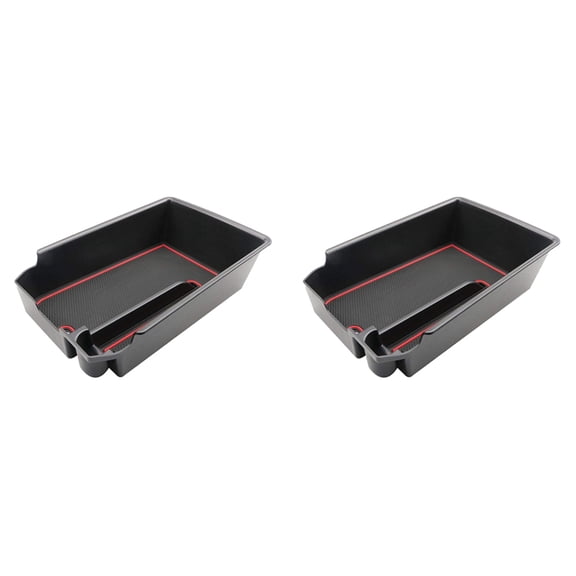 2X for X3 G01 X4 G02 2018-2021 Car Central Console Armrest Box Storage Box Pallet Tray Container with Rubber Mat