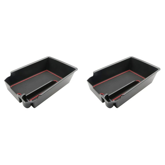 2X for X3 G01 X4 G02 2018-2021 Car Central Console Armrest Box Storage Box Pallet Tray Container with Rubber Mat