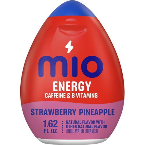 Mio Energy Strawberry Pineapple Flavored With Other Natural Flavor Liquid Water Enhancer, 1.62 Fl Oz Bottle - Pack of 2