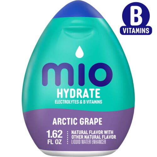 2X - mio Hydrate Electrolytes & B Vitamins Arctic Grape Water Enhancer Bottle 1.62 fl oz