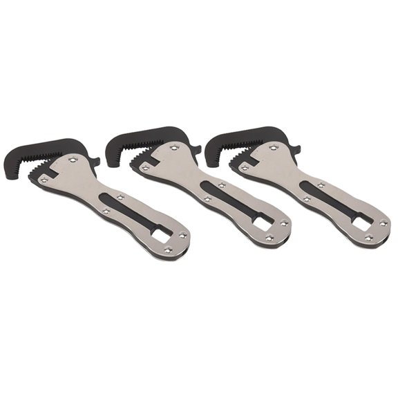 2X the Mini Stubby Pipe Vise Wrench, 2 in 1 Mini Self Adjusting Wrench Tool for Tight Spaces, Built in 1/4 Inch Drive