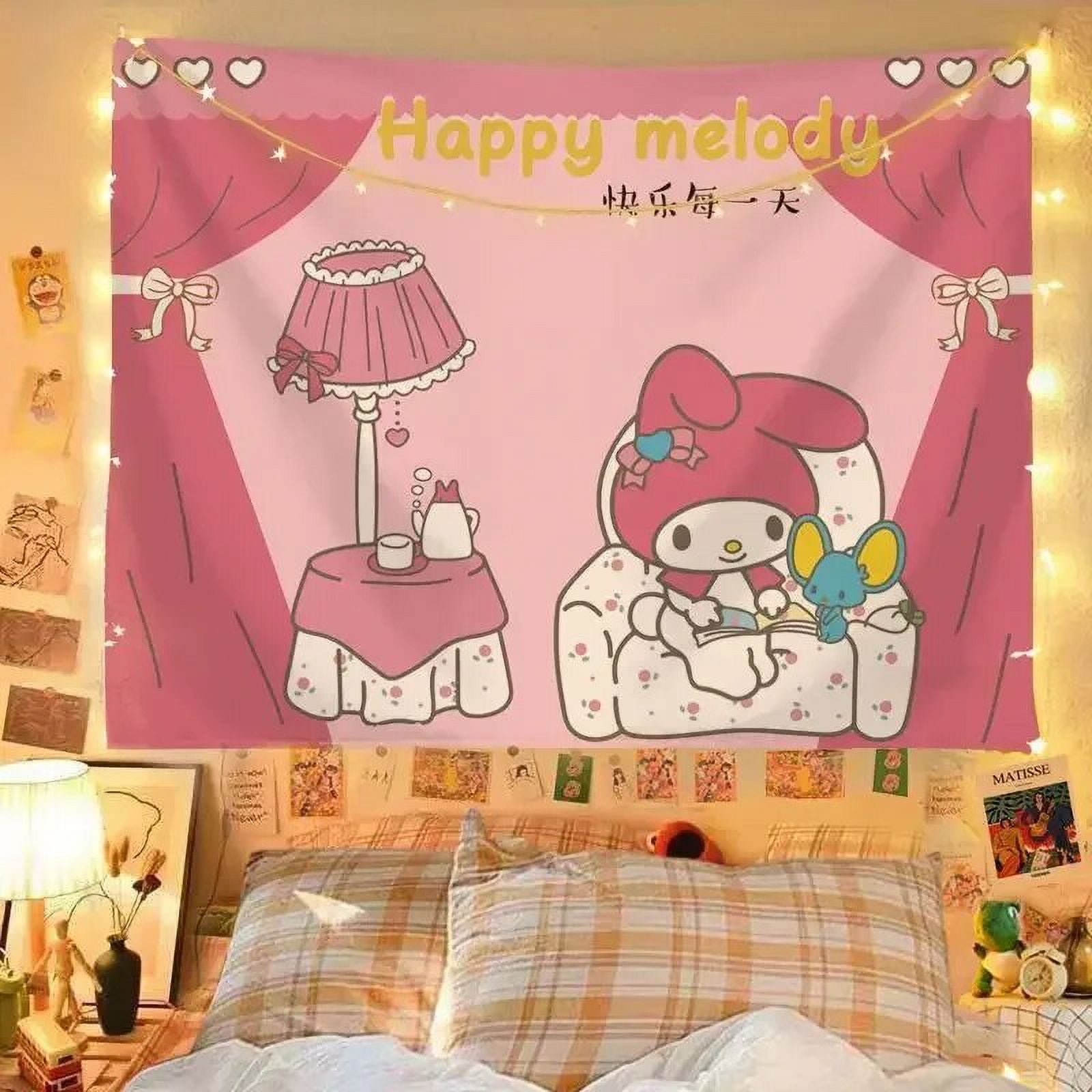 2X1 5M Sanrio Hello Kitty Furniture Background Fabric Melody Hanging 2x1-5m-sanrio-hello-kitty-furniture-background-fabric-melody-hanging