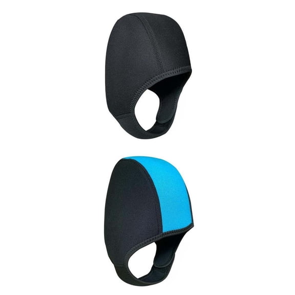 2X2.5mm Neoprene Diving Hood Swimming Cap Beanie Waterproof Wetsuit Thermal Hood Blue Black