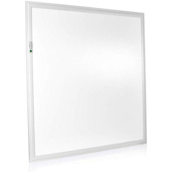 2X2 LED Flat Panel Light Emergency Battery Backup, 40W-3000K/4000K/5000K, 0-10V Dimmable, 4390 Lumens, LED Drop Ceiling Light, 100-277V, DLC and UL Listed, Ultra Thin Edge-Lit (1 Pack)