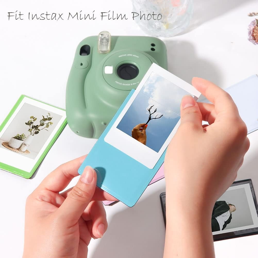 TNTIWQ 10 Pack-Polaroid Magnets For Refrigerator Acrylic Fridge Magnetic Frame 2.36 X 3.54 Inch Clear Picture Frames