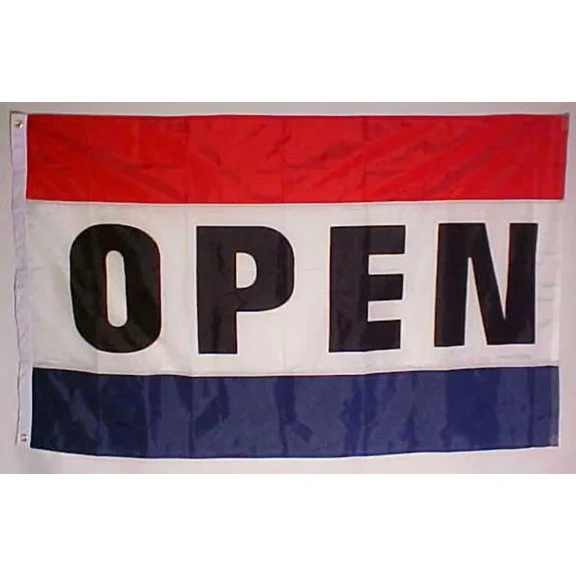2X3 Open Advertising Flag 2'X3' House Banner Grommets Nylon Poly Fade Resistant