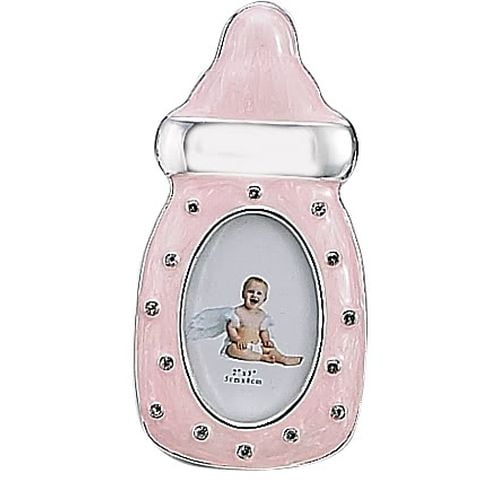 Leeber Pink Baby Bottle Picture Frame