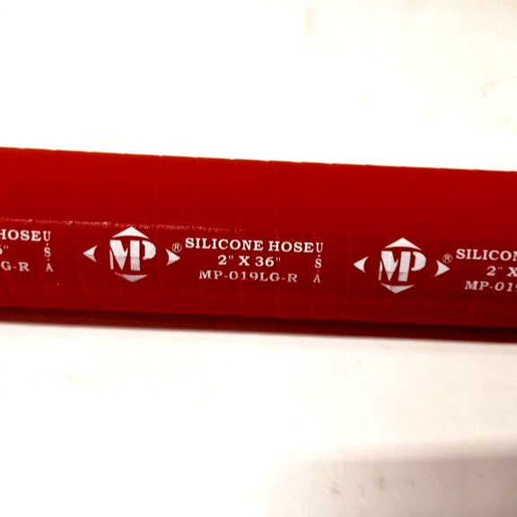 2X36" Hose Silicone Straight Red & Red Hose O.D: 2.37" In 60.25 mm NEW MP MASS PARTS HEAVY TRUCK & TRACTOR