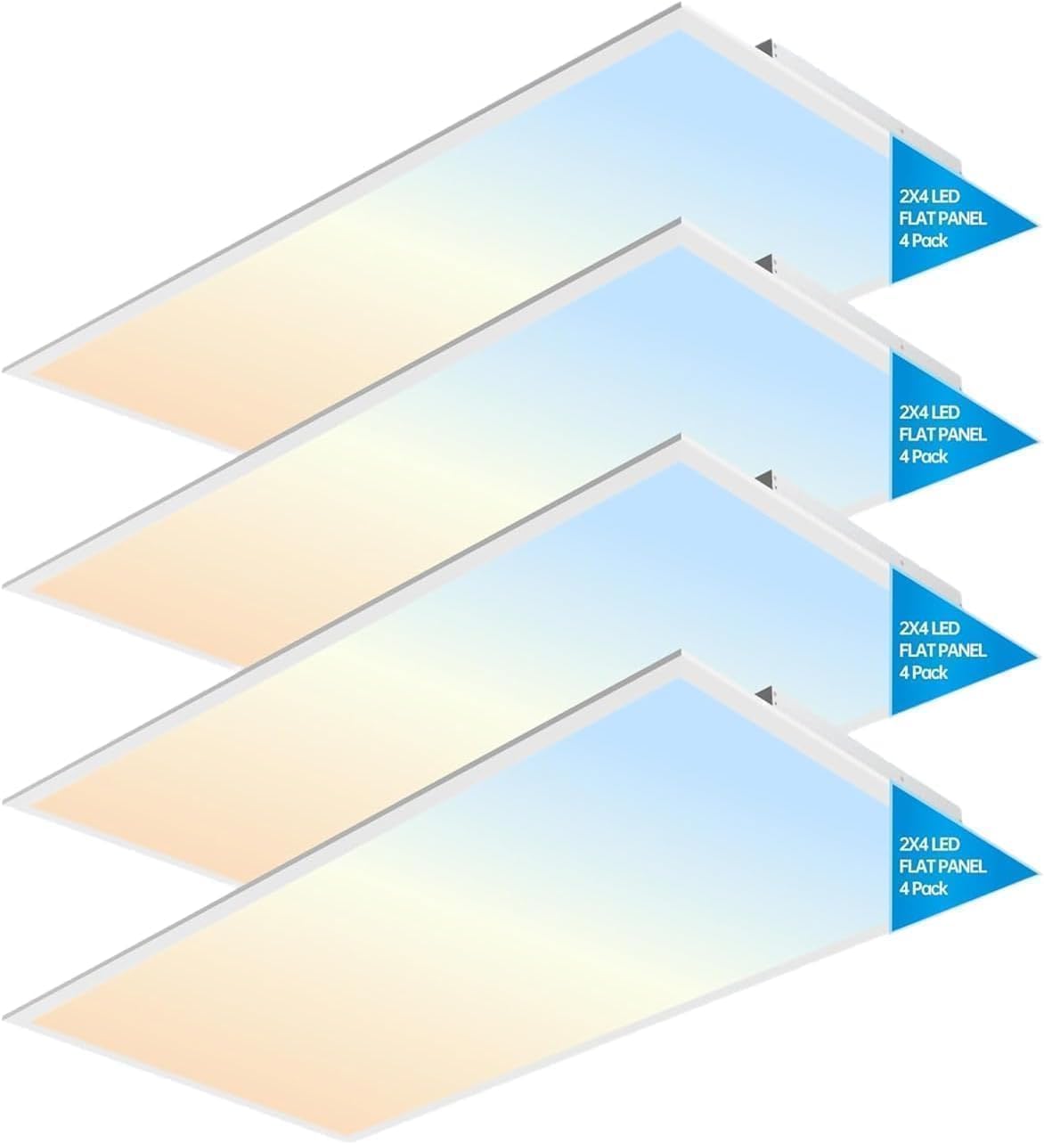 Lays Panel 2X4 FT LED Light Flat Panel, 20-40W, 5 CCT 3K | 3.5k | 4K | 5K | 6.5K ...