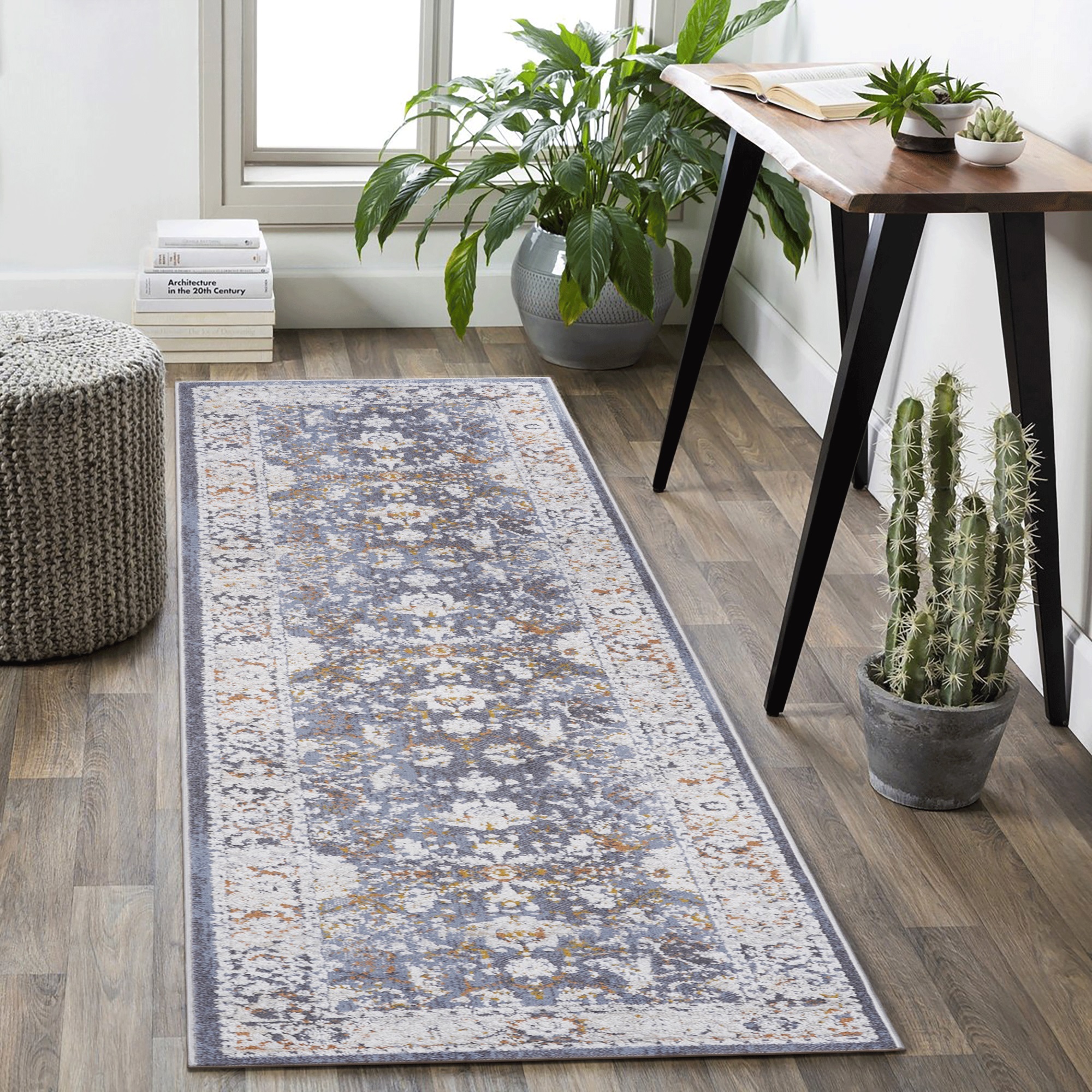 2X8 ft Traditional Hallway Runner Rug,Stain Resistant Doormat Soft ...