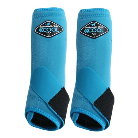Small Professionals Choice 2XCOOL Horse Sports Front Boots Pair Pacific Blue