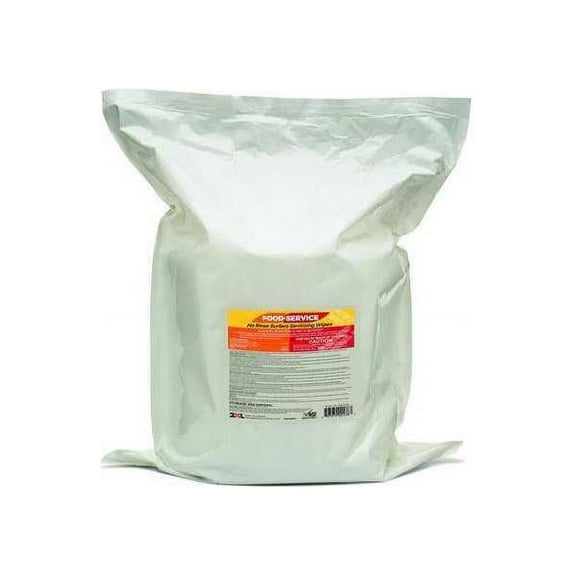 2XL 2XL-446 Sanitizing Wipes, White, Refill, Food Service Contact Surfaces,