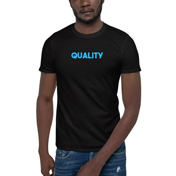 2XL Blue Quality Short Sleeve Cotton T-Shirt By Undefined Gifts
