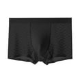thumbnail image 1 of 2XL Men's Black Boxer Briefs - 100% Polyester, Comfortable, Quick-Drying, Wide Elastic Waistband, Patterned, Durable Daily Wear, 1 of 2