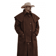 2XL Mens Oilskin Western Australian Waterproof Duster Coat Jacket 23101BR