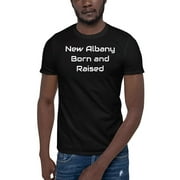 2XL New Albany Born And Raised Short Sleeve Cotton T-Shirt By Undefined Gifts