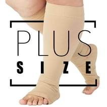3 Packs Plus Size Compression Socks, Compression Stockings for Women ...