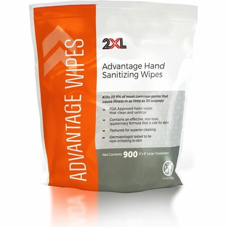 2XL, TXLL36, Advantage Sanitizing Wipes, 1 / Roll, White