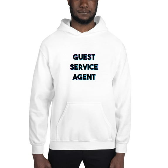 2XL Tri Color Guest Service Agent Hoodie Pullover Sweatshirt By Undefined Gifts